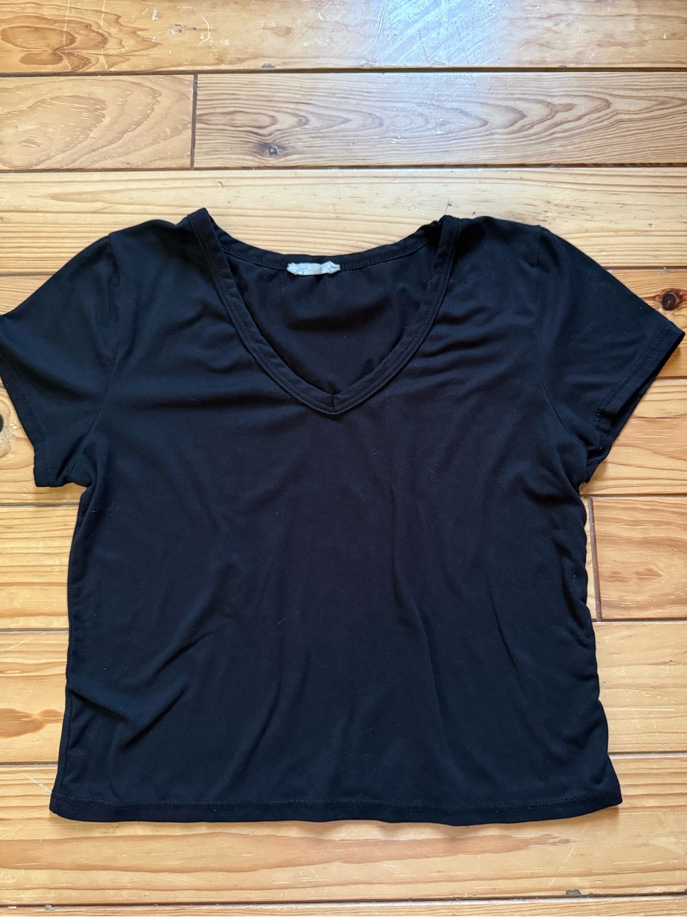 Black Cropped Shirt Olivia Rae